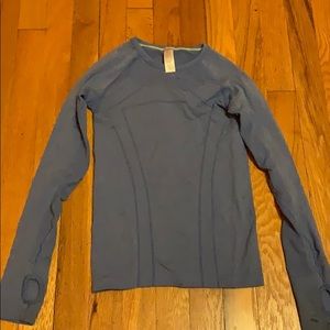 A long sleeve workout or everyday shirt.